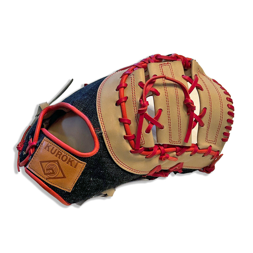 Indigo Denim Handmade Baseball Glove