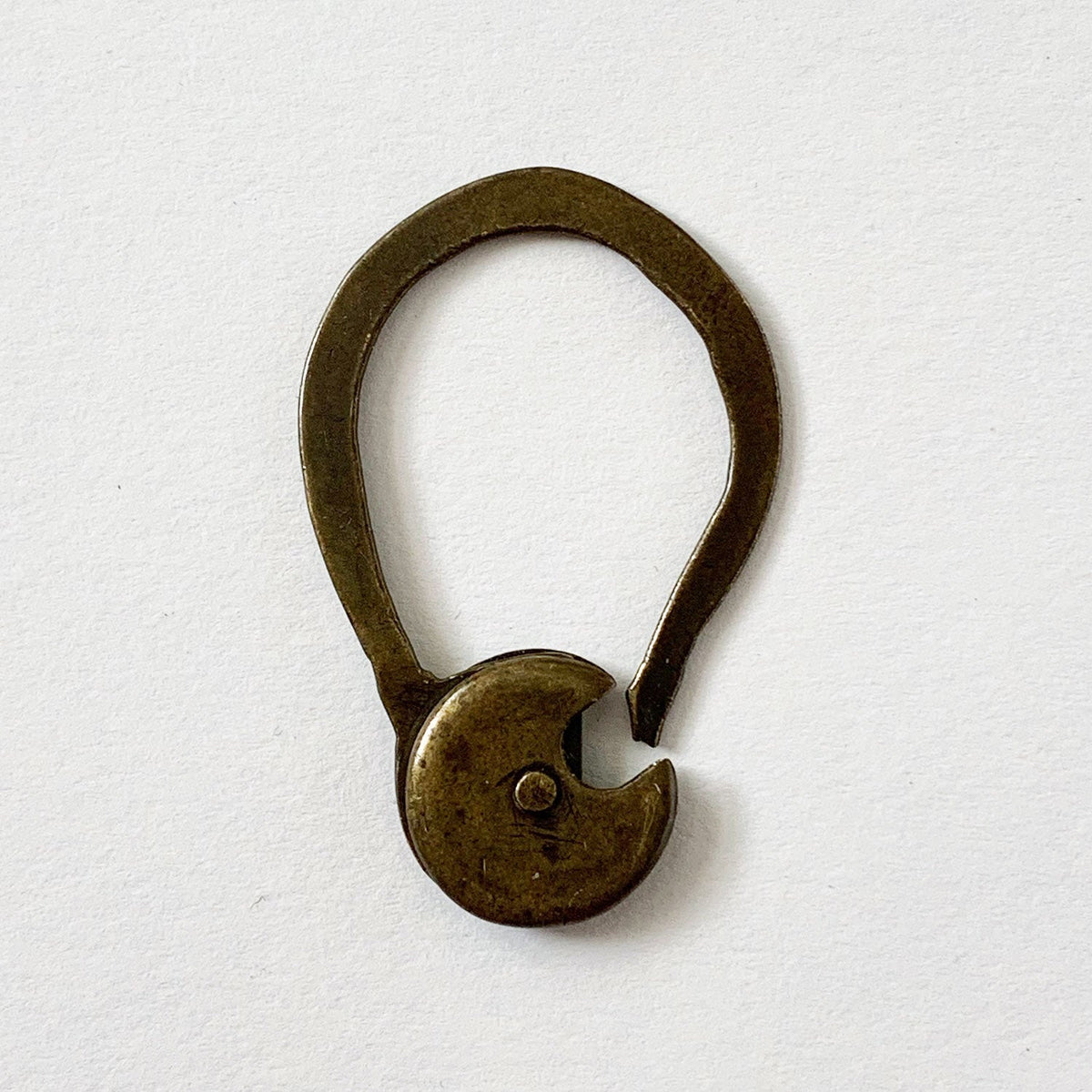 Vintage Copper Trick Lock Keychain