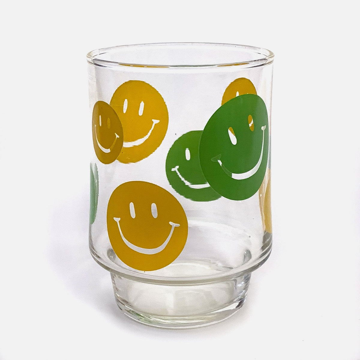 Vintage Smiley Face Tumbler Glass