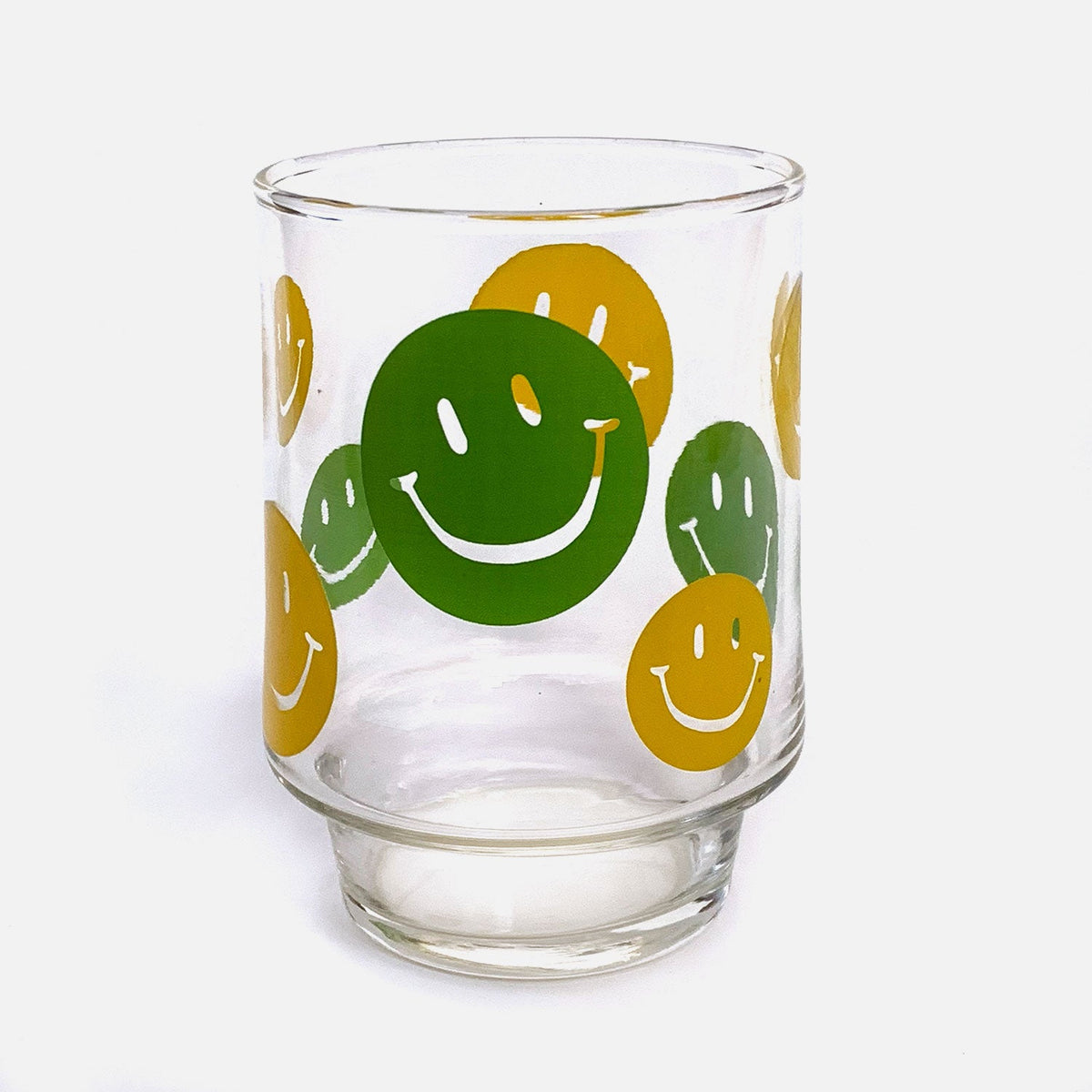 Vintage Smiley Face Tumbler Glass