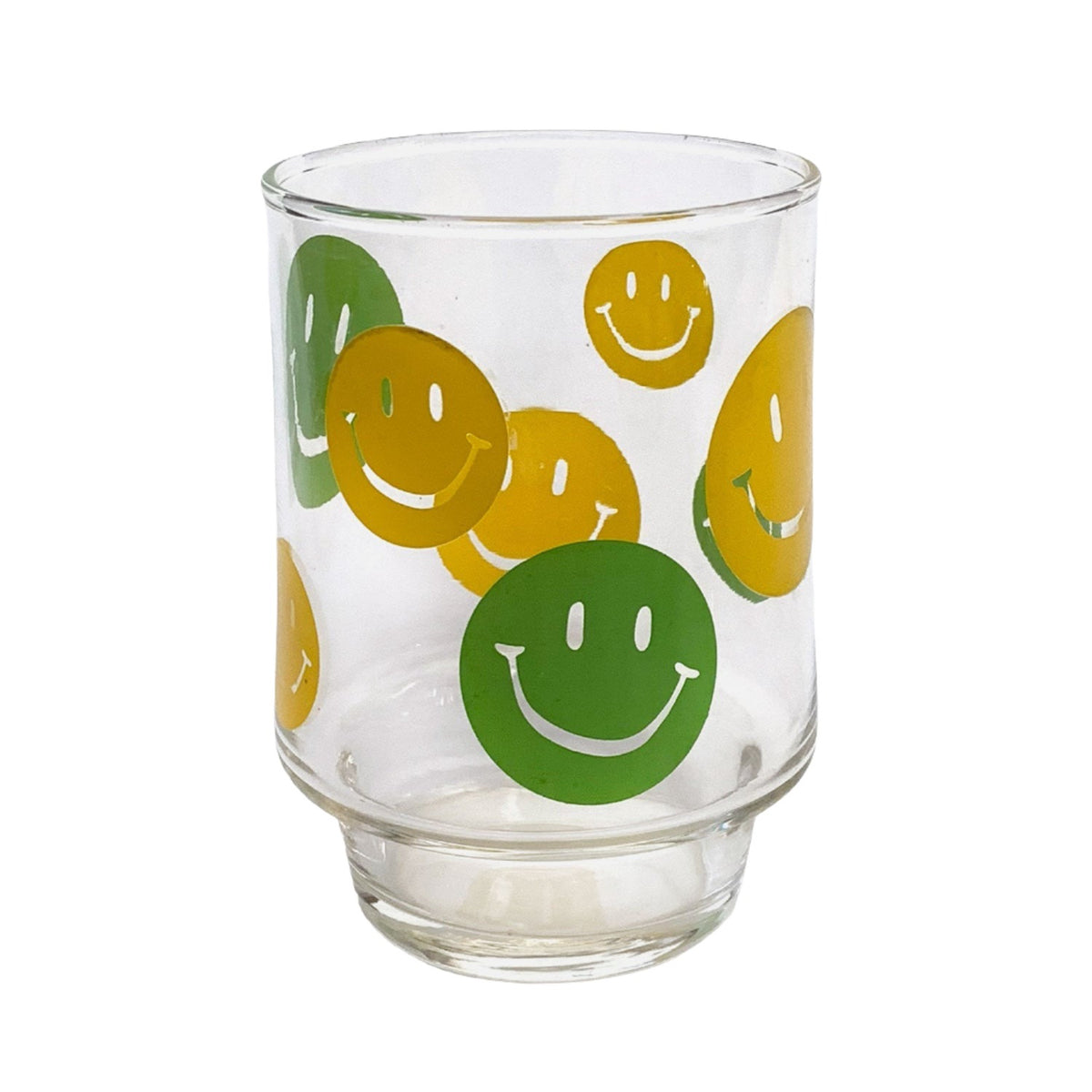 Vintage Smiley Face Tumbler Glass