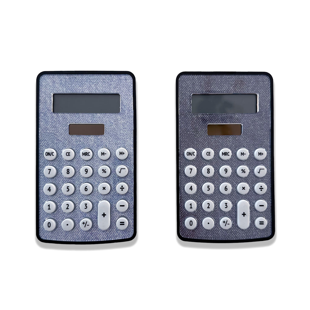 Calculator with Denim Pattern