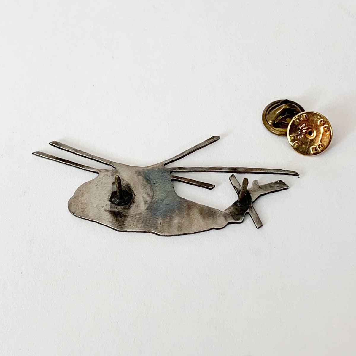 Vintage Handmade Helicopter Pin