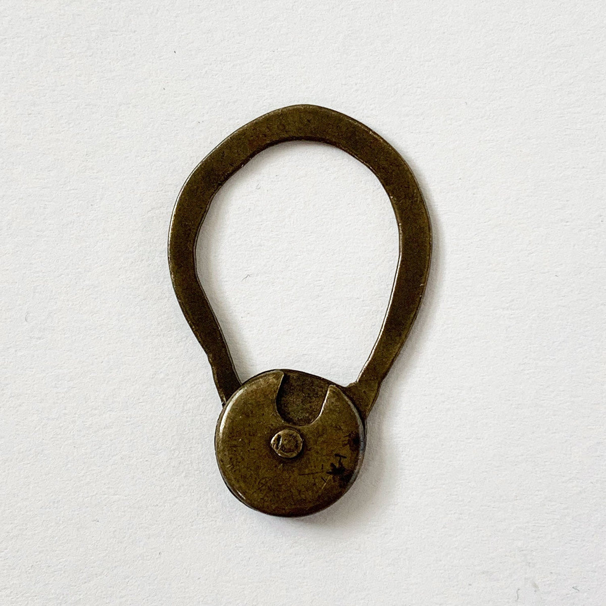 Vintage Copper Trick Lock Keychain