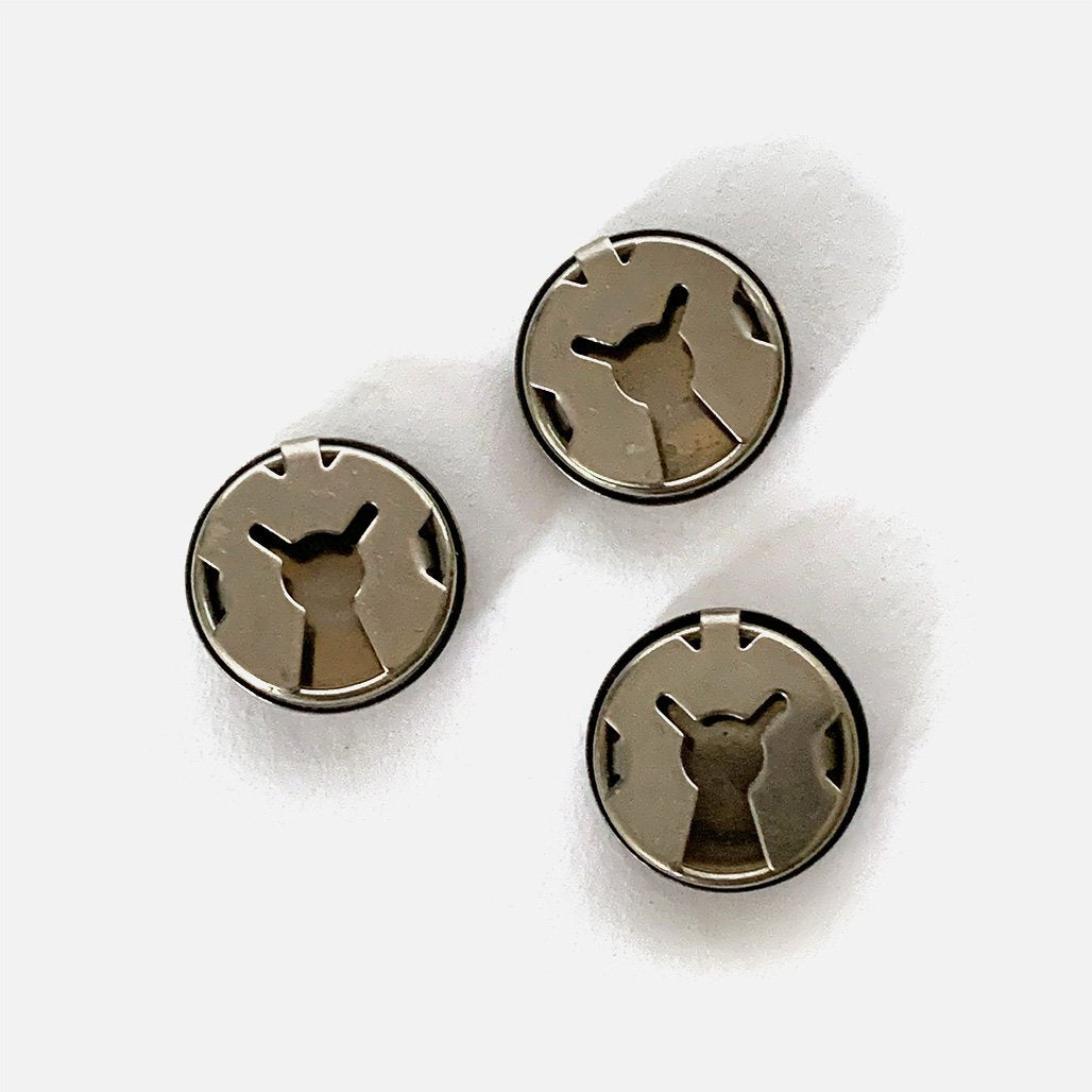 Covered Button Sets, Silver - Fast Delivery