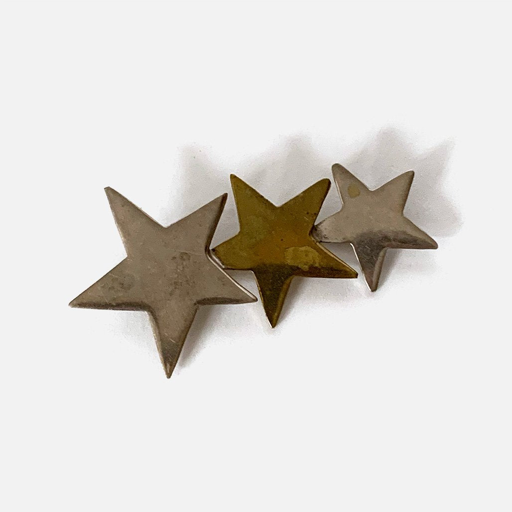 Vintage 925 Three Stars Pin