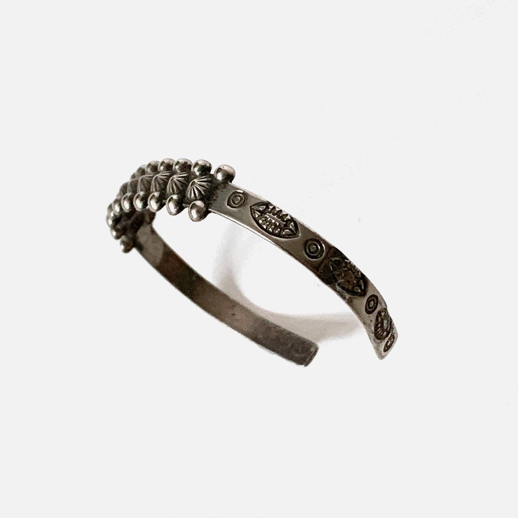 Vintage Sterling “Bump-up” Cuff Bracelet