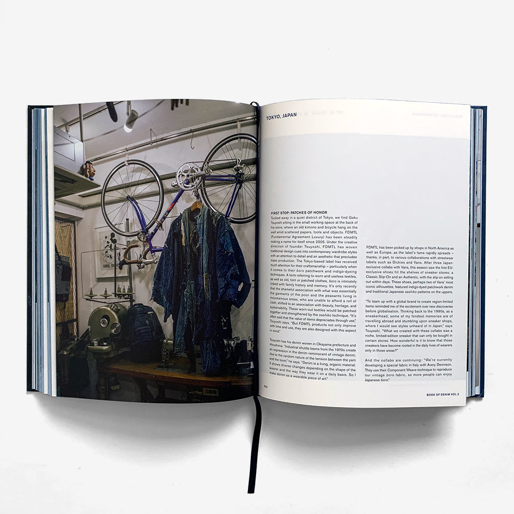 Inside pages of Book of Denim Volume Two by Amsterdam Publishing Int.