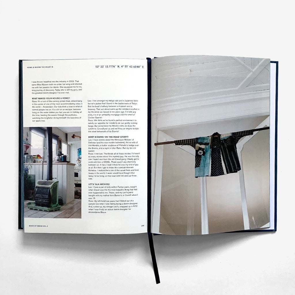 Inside pages of Book of Denim Volume Two by Amsterdam Publishing Int.